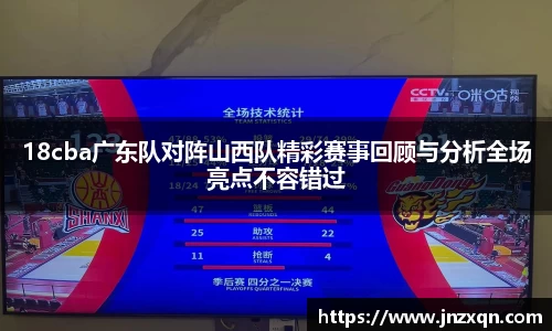 18cba广东队对阵山西队精彩赛事回顾与分析全场亮点不容错过